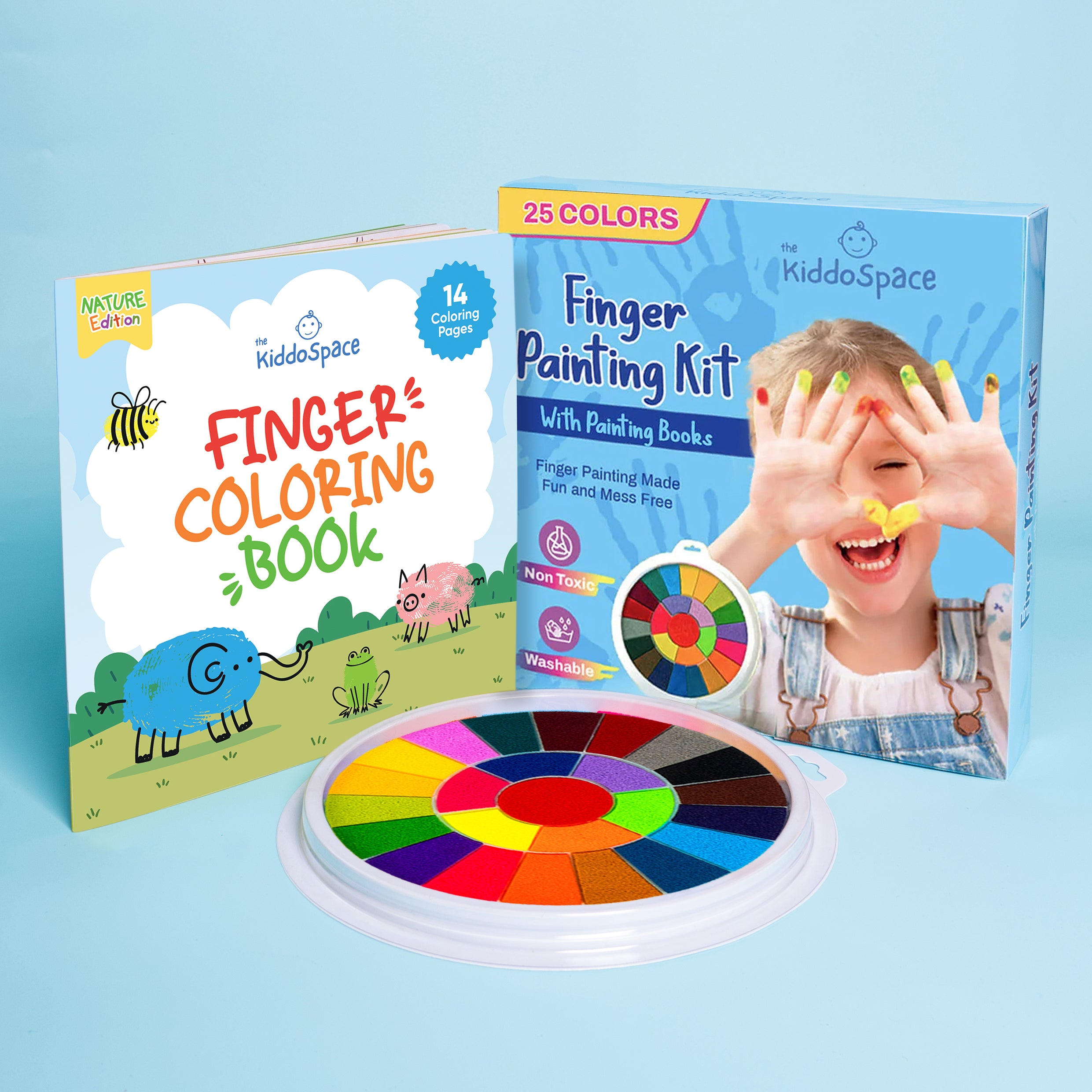 KiddoSpace Finger Painting Kit